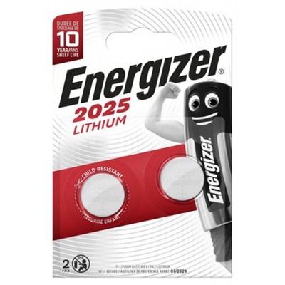 Элемент питания CR2025 ENERGIZER Lithium 2BL