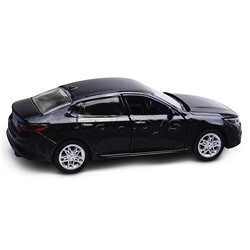 Машина металл KIA OPTIMA длина 12 см, двери, багаж, инерц, черный, в коробке