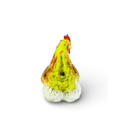 Садовая фигура из гипса «Курица с цыплёнком», 19×11×15.5 см