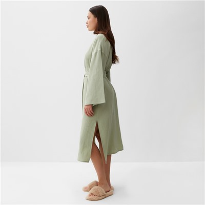 Халат домашний женский KAFTAN Basic, размер 40-42, зелёный