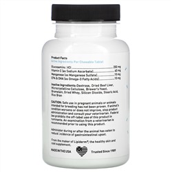 International Veterinary Sciences, Arthramine, Glucosamine Supplement, For Small/Medium Dogs, 60 Chewable Tablets