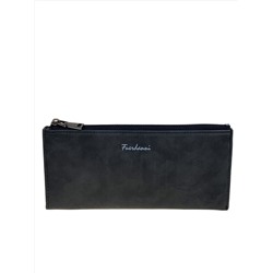 Женское портмоне из искусственной кожи, цвет черный