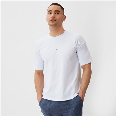 Футболка мужская MINAKU: Exclusive print белая, р-р 52