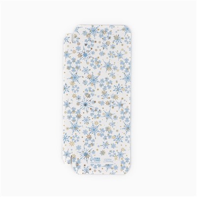 Коробка для шоколада новогодняя «Снежинки», 17×8.5×1.5 см