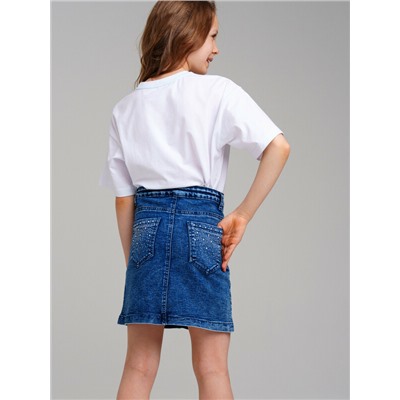 Юбка текстильная джинсовая для девочек