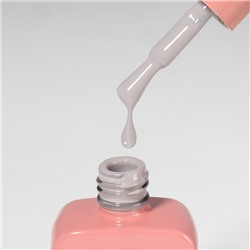 Гель лак для ногтей, однотонный, трехфазный, 10 мл, LED/UV, серый (105)