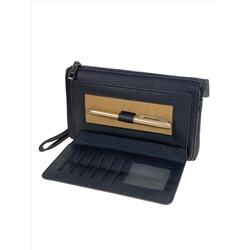 Клатч мужской из натуральной кожи, цвет черный