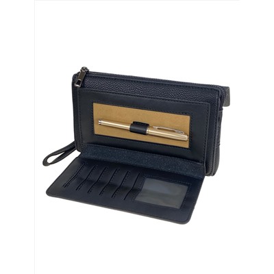 Клатч мужской из натуральной кожи, цвет черный