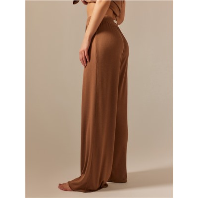 Брюки домашние женские SL HOME Soft Home, размер 48-50, цвет кофейный