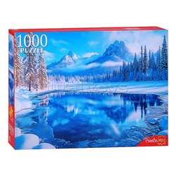Пазлы 1000 "Зимнее озеро"