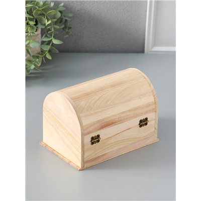 Шкатулка для росписи дерево «Сундук», замок крючок, 18×12×12 см