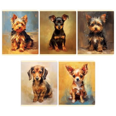 Тетрадь  96л клетка "Декоративные собачки" эконом 15197/5 Academy style