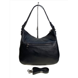 Женская сумка из натуральной кожи, цвет черный