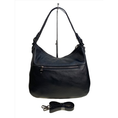 Женская сумка из натуральной кожи, цвет черный