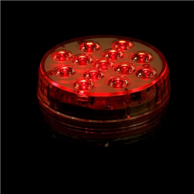 Светильник подводный, 13 LED, 4 Вт, IP68, RGB, от батареек 3хААА (не в комплекте)