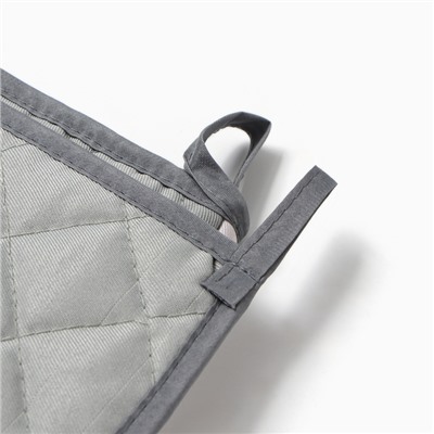 Набор кухонный «Be happy» варежка-прихватка 20×27 см, прихватка 17×17 см 100% п/э