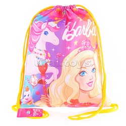 Мешок для обуви "Барби" 1 отделение, 320х420мм, петля для подвеса, полиэстер, 210 ден