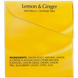 Twinings, Травяной чай, без кофеина, лимон и имбирь, 20 пакетиков, 1,32 унции (37,5 г)