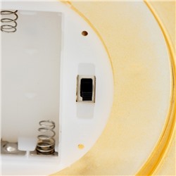 Ночник «Деки» LED от батареек 2хААА золото 19×19×17 см RISALUX