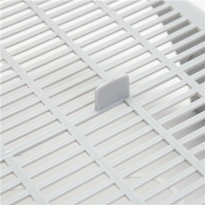 Туалет с сеткой,44×33×11.5 см, серый