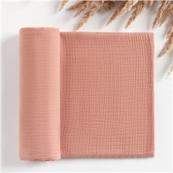 Пелёнка муслиновая Крошка Я «Peach», 135×100 см, двухслойная, 100 % хлопок
