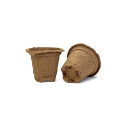 Горшок для рассады, 175 мл, d=8 см, h=8 см, торф, набор 10 шт.