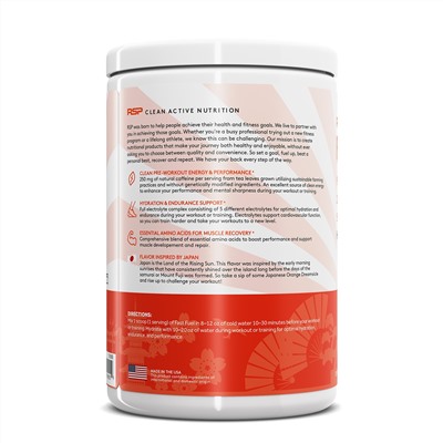 RSP Nutrition, Fast Fuel, формула перед тренировкой, восполнение жидкости и выносливость, со вкусом японского апельсинового мороженого Dreamsicle, 330 г (11,64 унции)