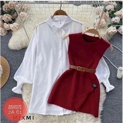 двойка рубашка +жилет