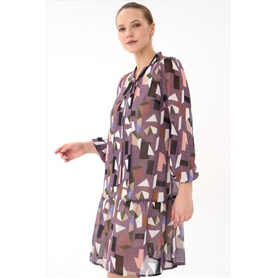 Платье Нежный акцент  – 2 (лиловый)