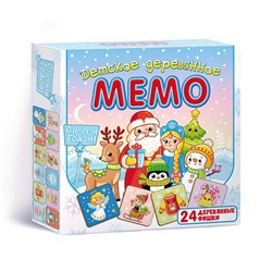 Настольная игра, детское деревянное мемо «С Новым годом»