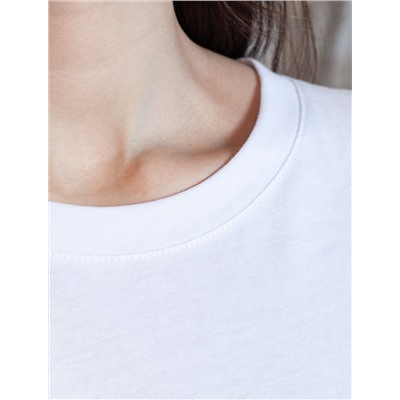 Футболка с принтом свободная из премиального 100% хлопка