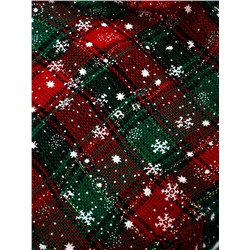 Корзина плетёная для хранения «Новогодняя», 32×32×14 см, ручка h=14 см, зелёная