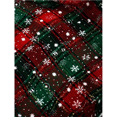 Корзина плетёная для хранения «Новогодняя», 32×32×14 см, ручка h=14 см, зелёная