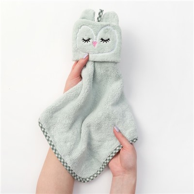 Кухонное полотенце «Доляна. Совушка», 30×30 см, микрофибра