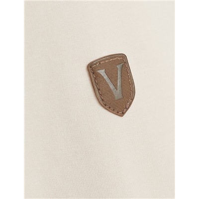 Свитшот с воротом стойкой на молнии из эластичного футера двухнитки