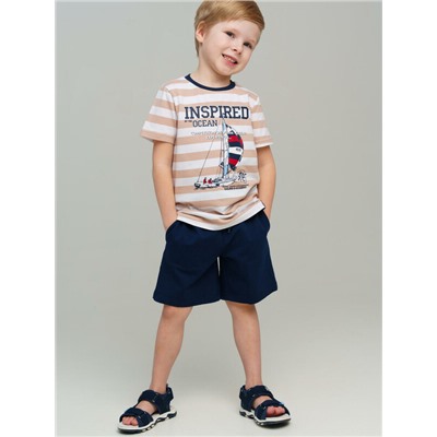 Комплект трикотажный для мальчиков: фуфайка (футболка), шорты