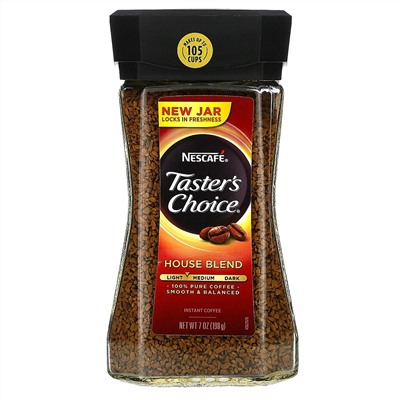 Nescafé, Выбор дегустатора , растворимый кофе, фирменная смесь, 7 унций (198 г)