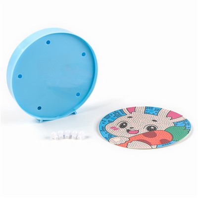 Ночник своими руками. Алмазная мозаика для детей на ночнике «Зайка», 15×15 см, набор для творчества