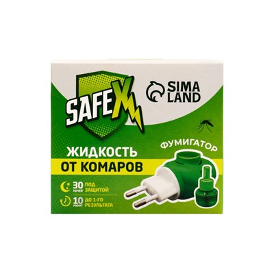 Комплект от комаров SAFEX (фумигатор+жидкость) 2 набора