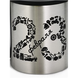 Термокружка «23 февраля», 180 мл, с компасом