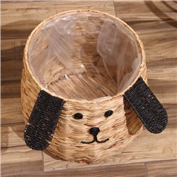 Корзина плетёная «Собачка», 32×32×37 см