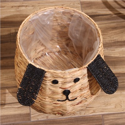 Корзина плетёная «Собачка», 32×32×37 см