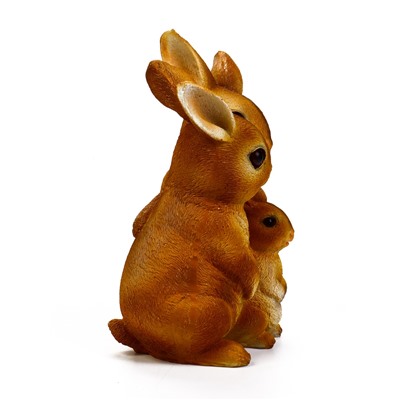 Садовая фигура из полистоуна «Семья зайцев», 26×17×13 см