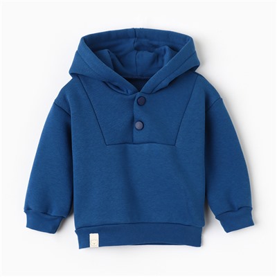 Толстовка детская «Крошка Я» Blueberry, рост 62-68 см, синяя
