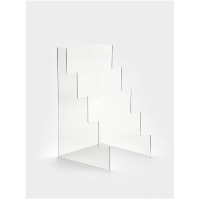Подставка под ножи 15×15×25 см, 4 места, оргстекло 2 мм, прозрачный, В ЗАЩИТНОЙ ПЛЁНКЕ