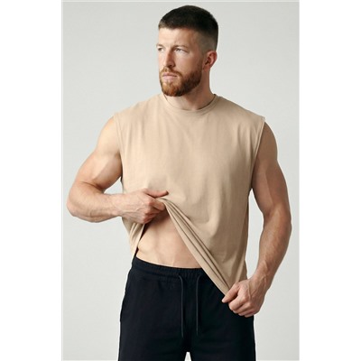 Мужская футболка оверсайз без рукавов Happyfox