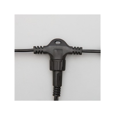 Гирлянда «Занавес» 2×6 м, IP44, УМС, тёмная нить, 1440 LED, свечение белое, мерцание, 220 В