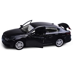 Машина металл KIA OPTIMA длина 12 см, двери, багаж, инерц, черный, в коробке