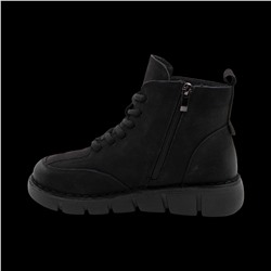 Ботинки из натуральной кожи SE10-1 черные