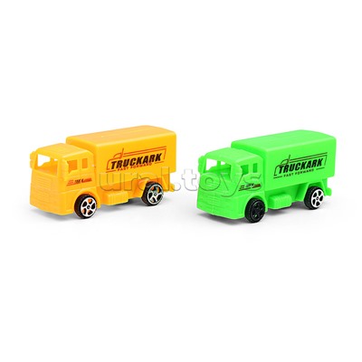 Автовоз "Мегатехника" с грузовыми авто, в пакете